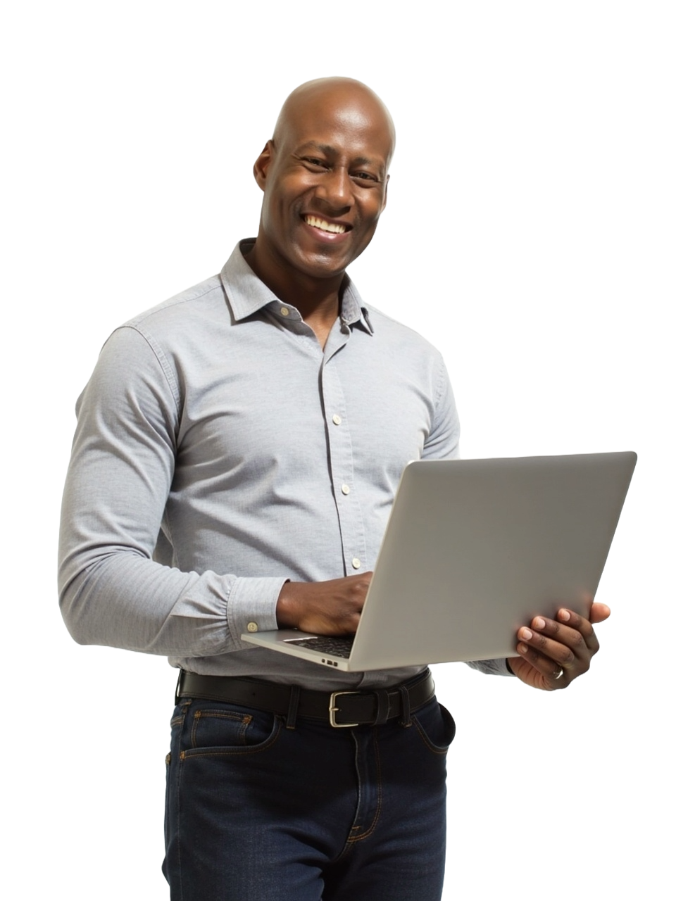 me smiling at camera